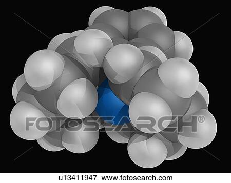 Stock Illustration - PCP drug molecule. Fotosearch