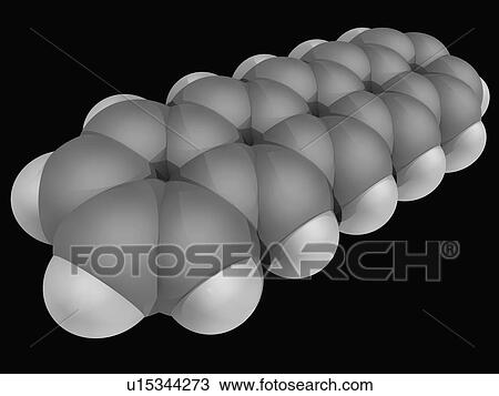 Pentacene molecule View Large Illustration Drawing - Pentacene molecule. Fotosearch