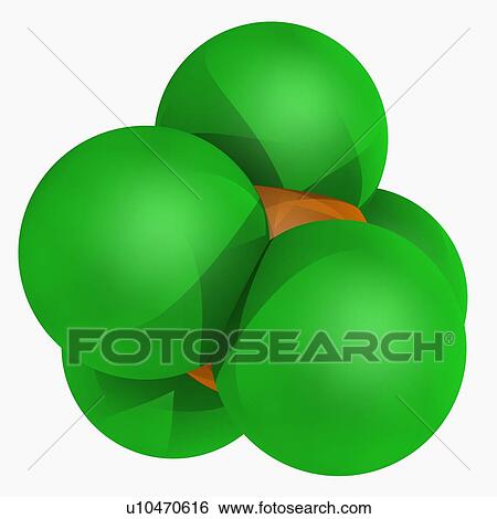 Stock Illustration - Phosphorus pentachloride molecule. Fotosearch
