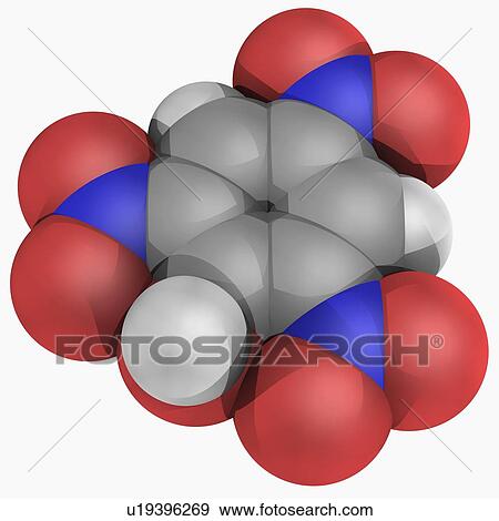 Picric acid molecule View Large Illustration Stock Illustration - Picric acid molecule. Fotosearch