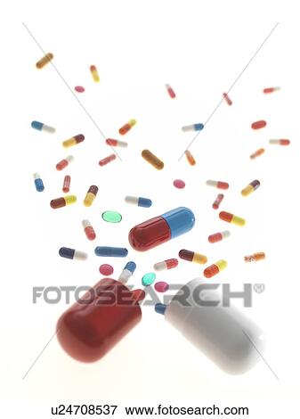 Stock Illustration - Pills. Fotosearch