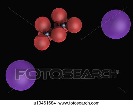 Potassium dichromate molecule View Large Illustration Stock Illustration - Potassium dichromate molecule. Fotosearch