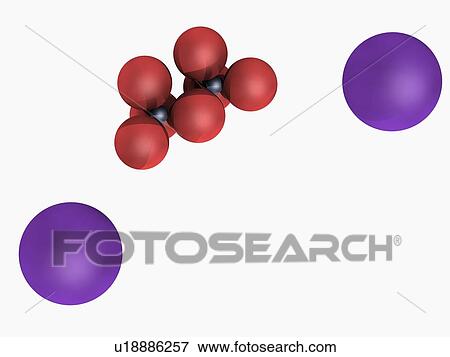 Potassium dichromate molecule View Large Illustration Stock Illustration - Potassium dichromate molecule. Fotosearch