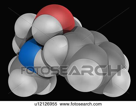 Stock Illustration - Pseudoephedrine drug molecule. Fotosearch
