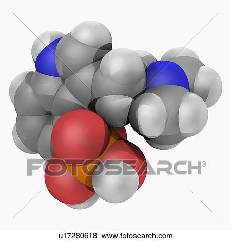 Stock Illustration - Psilocybine drug molecule. Fotosearch