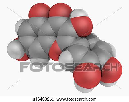 Quercetin molecule View Large Illustration Stock Illustration - Quercetin molecule. Fotosearch