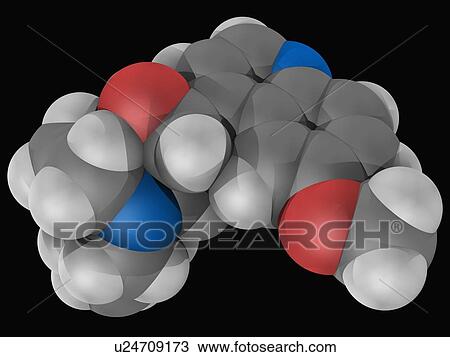 Quinine drug molecule View Large Illustration Drawing - Quinine drug molecule. Fotosearch