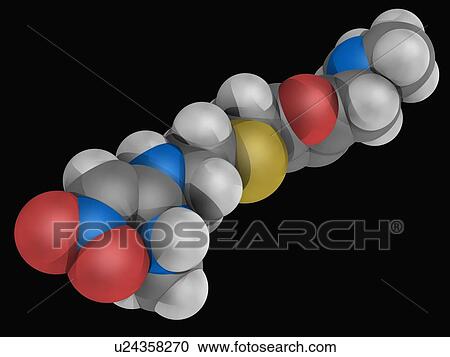 Ranitidine drug molecule View Large Illustration Clipart - Ranitidine drug molecule. Fotosearch