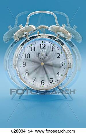 Stock Illustration - Ringing alarm clock. Fotosearch