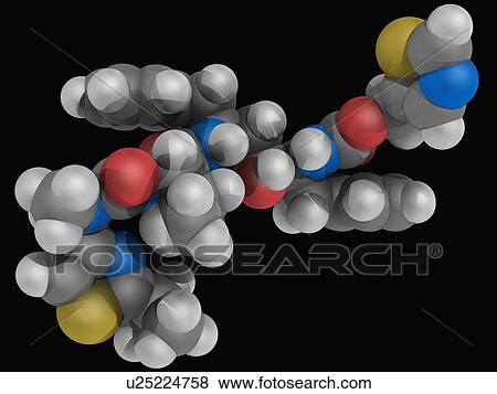 Ritonavir drug molecule View Large Illustration Stock Illustration - Ritonavir drug molecule. Fotosearch