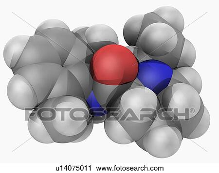 Clip Art - Ropivacaine drug molecule. Fotosearch