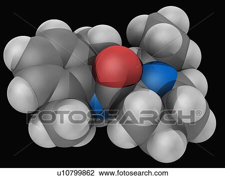 Ropivacaine drug molecule View Large Illustration Drawing - Ropivacaine drug molecule. Fotosearch