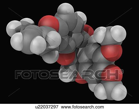 Stock Illustration - Rotenone molecule. Fotosearch