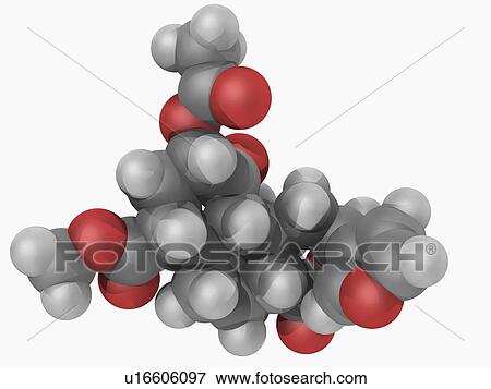 Stock Illustration - Salvinorin A drug molecule. Fotosearch