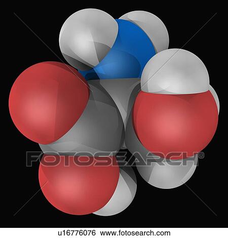 Stock Illustration - Serine molecule. Fotosearch