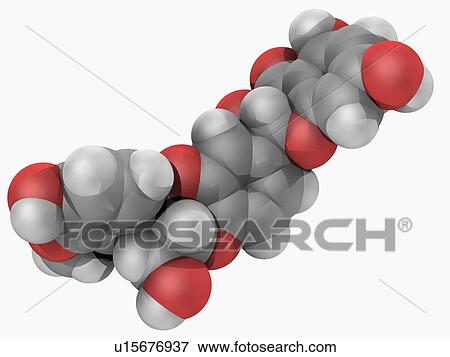 Silibinin molecule View Large Illustration Stock Illustration - Silibinin molecule. Fotosearch