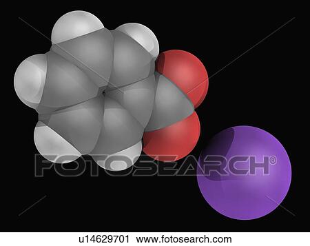 Sodium benzoate molecule View Large Illustration Clip Art - Sodium benzoate molecule. Fotosearch