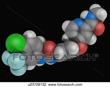 Sorafenib drug molecule View Large Illustration Drawing - Sorafenib drug molecule. Fotosearch