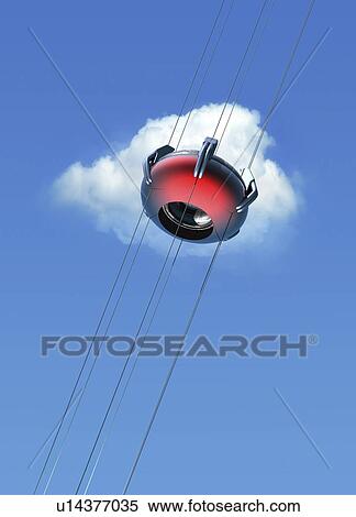 Space elevator, artwork View Large Illustration Stock Illustration - Space elevator, artwork. Fotosearch