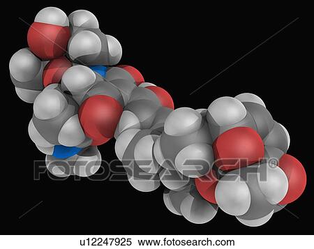 Stock Illustration - Streptolydigin drug molecule. Fotosearch