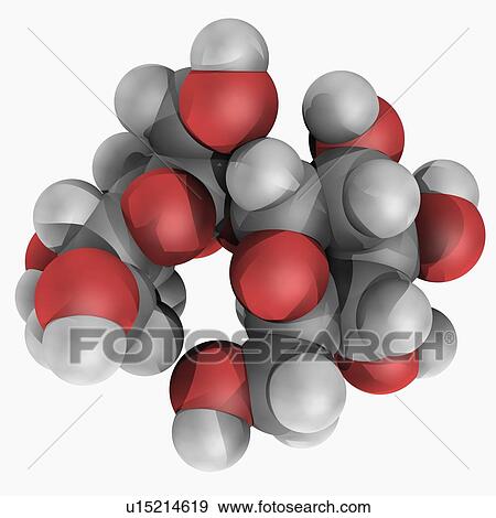 Stock Illustration - Sucrose molecule. Fotosearch