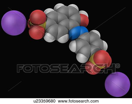 Sunset yellow FCF molecule View Large Illustration Clipart - Sunset yellow FCF molecule. Fotosearch