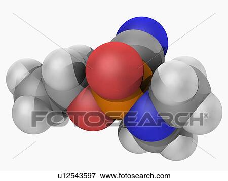 Stock Illustration - Tabun nerve agent molecule. Fotosearch