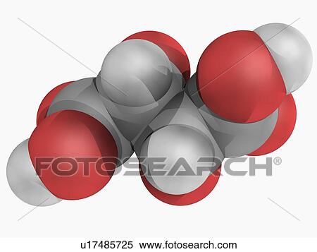 Stock Illustration - Tartaric acid molecule. Fotosearch