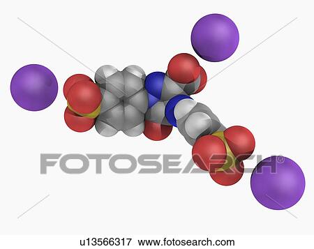 Tartrazine molecule View Large Illustration Stock Illustration - Tartrazine molecule. Fotosearch