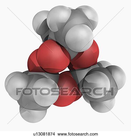 Stock Illustration - TATP triacetone triperoxide molecule. Fotosearch