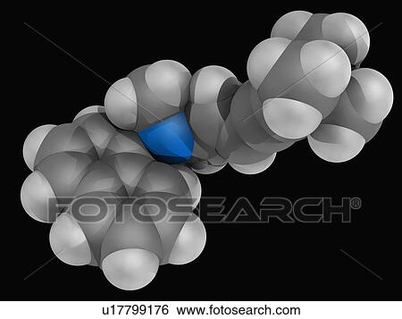 Stock Illustration - Terbinafine drug molecule. Fotosearch