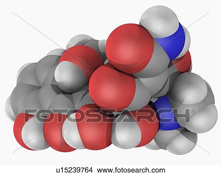 Stock Illustration - Tetracycline drug molecule. Fotosearch