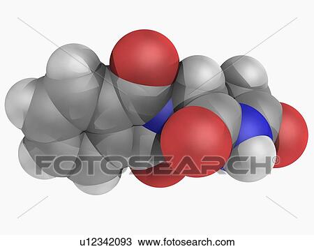 Drawing - Thalidomide drug molecule. Fotosearch