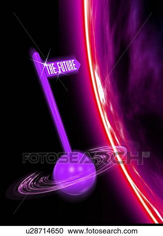 This way to the future, artwork View Large Illustration Clipart - This way to the future, artwork. Fotosearch