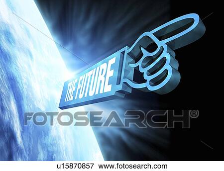 This way to the future, artwork View Large Illustration Stock Illustration - This way to the future, artwork. Fotosearch
