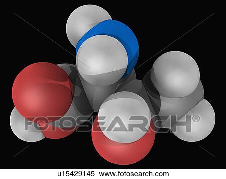 Stock Illustration - Threonine molecule. Fotosearch