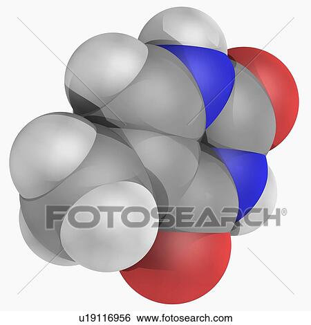 Stock Illustration - Thymine molecule. Fotosearch