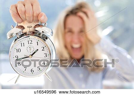 Stock Illustration - Tired woman. Fotosearch