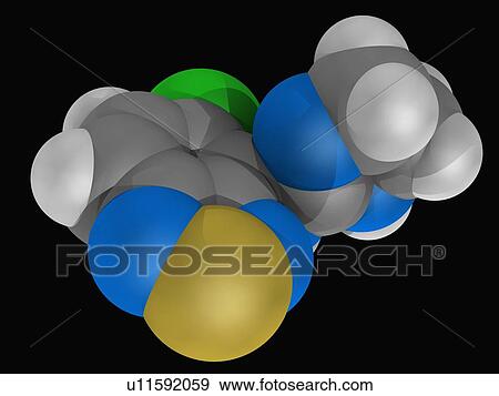 Tizanidine drug molecule View Large Illustration Stock Illustration - Tizanidine drug molecule. Fotosearch