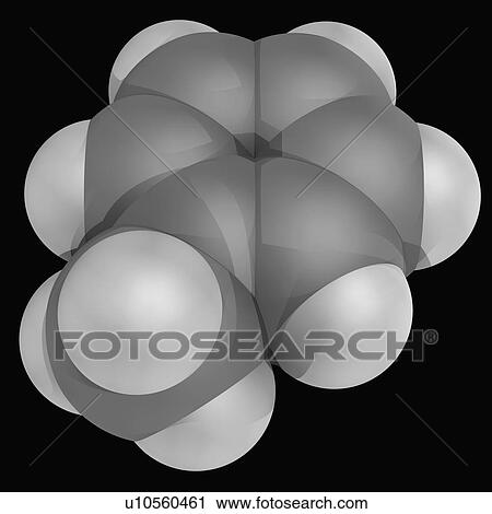 Toluene molecule View Large Illustration Clip Art - Toluene molecule. Fotosearch
