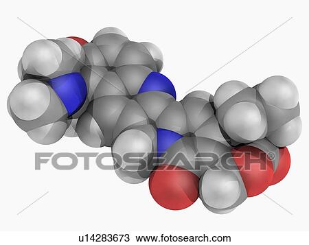 Topotecan drug molecule View Large Illustration Drawing - Topotecan drug molecule. Fotosearch
