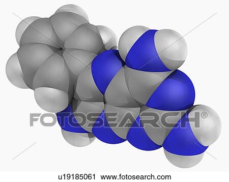 Triamterene drug molecule View Large Illustration Clip Art - Triamterene drug molecule. Fotosearch
