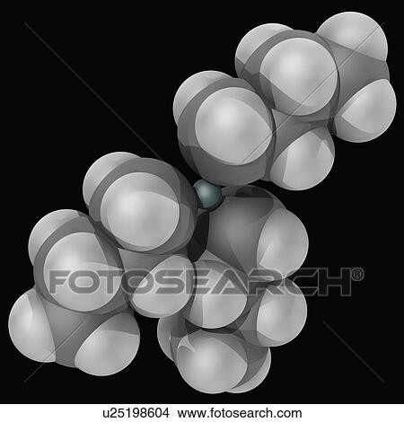 Stock Illustration - Tributyltin hydride molecule. Fotosearch