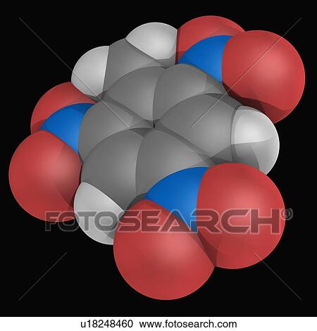 Trinitrotoluene TNT molecule View Large Illustration Clipart - Trinitrotoluene TNT molecule. Fotosearch