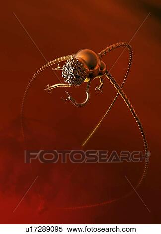 Stock Illustration - Tripod alien, conceptual artwork. Fotosearch