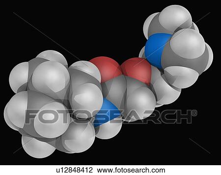 Tromantadine drug molecule View Large Illustration Drawing - Tromantadine drug molecule. Fotosearch