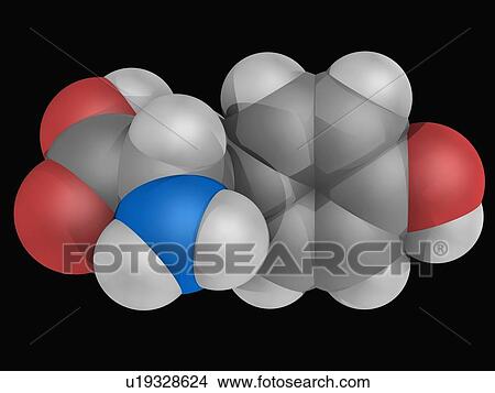Tyrosine molecule View Large Illustration Stock Illustration - Tyrosine molecule. Fotosearch