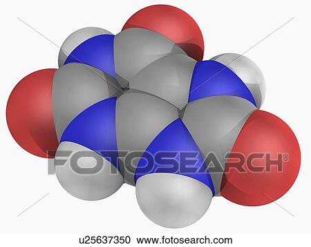 Clipart - Uric acid molecule. Fotosearch