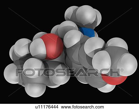 Stock Illustration - Venlafaxine drug molecule. Fotosearch