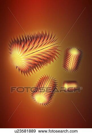 Virus particles, conceptual artwork View Large Illustration Stock Illustration - Virus particles, conceptual artwork. Fotosearch